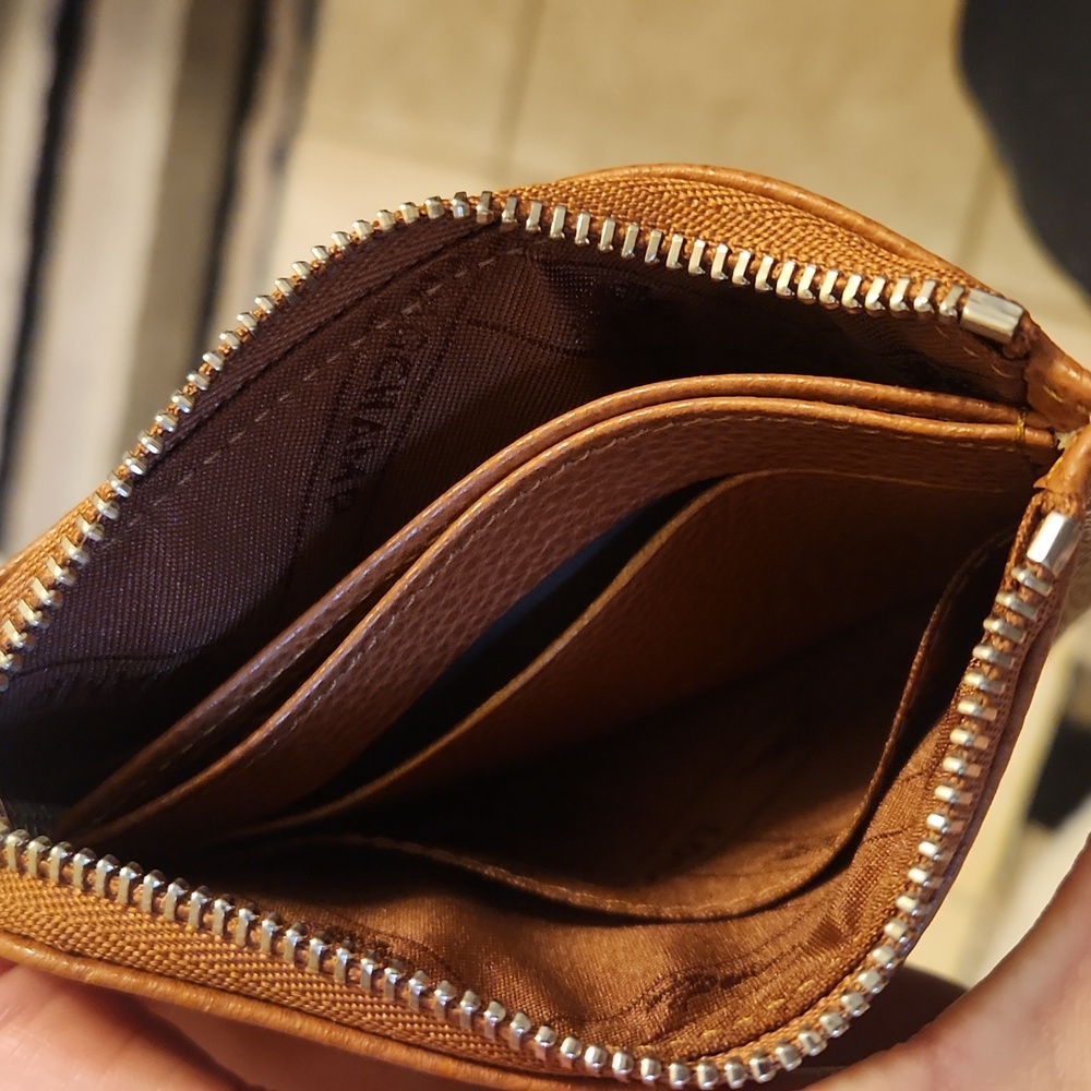 Longchamp Brown Leather Key & Card Holder Set - Picture 5 of 8